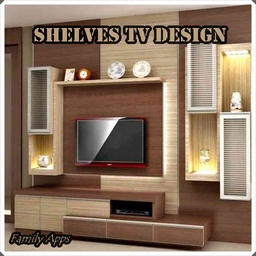 Shelves TV Design