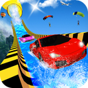Water Slide Car Racing adventure 2019