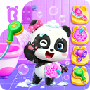 Baby Panda's Bath Time