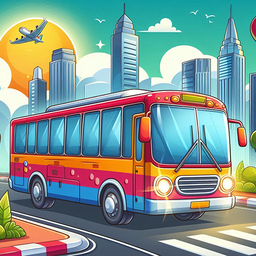 Driving Colorful Bus Game