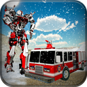 Firefighter Real Robot Rescue Firetruck Game