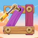 Wood Puzzle: Nuts & Bolts