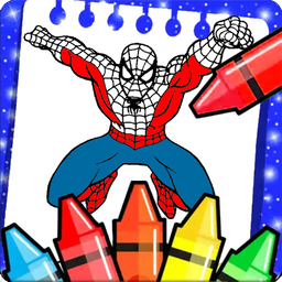 spider super heroes coloring cartoon women's game