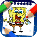 Sponge coloring patrick bobby