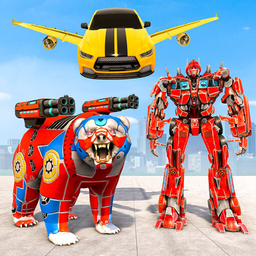 Super Bear Robot Car Games 3D