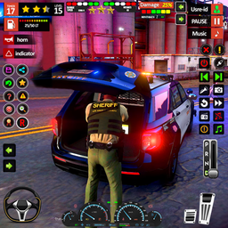 US Police Car Parking Games 3D