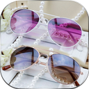 Stylish Sunglass Photo Montage