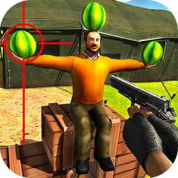 Watermelon shooting game 3D