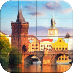 Tile Puzzle Digital Paintings