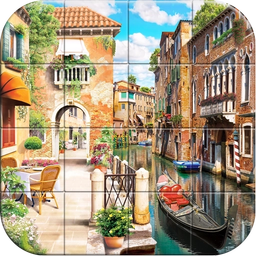 Tile Puzzle Peaceful Places