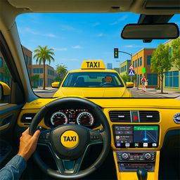 US Taxi Car Parking Simulator