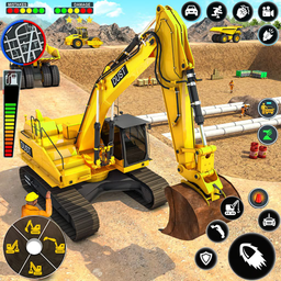JCB Backhoe Loader Driving 3D