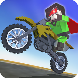 Blocky Superhero Moto Bike Sim