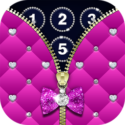 Diamond Zipper Lock Screen