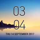 Galaxy Note8 Digital Clock Widget