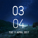 Digital Clock Galaxy S8 Plus