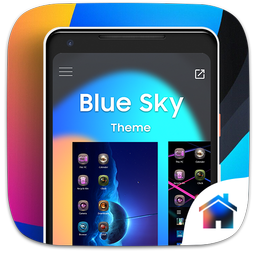 Blue Sky Theme For Computer Launcher