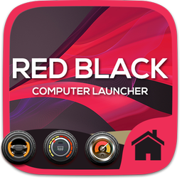 Red Black Theme For Computer Launcher