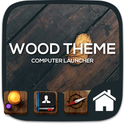 Wood theme for  Computer Launcher