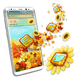 Wind Wheel Sunflower Launcher Theme