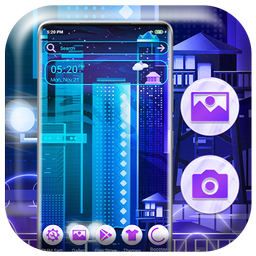 Colorful City Skyline Theme
