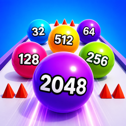 2048 Ball Runner