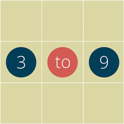 3 to 9 - Extended Tic Tac Toe