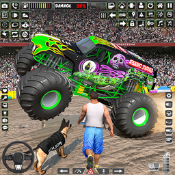 Derby Monster Truck Stunt Game