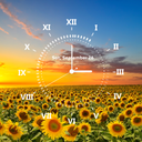 Flower Clock Live Wallpaper HD