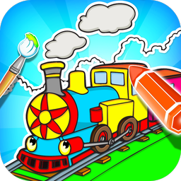 Train Coloring Book Game