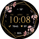 TVV Luxury Flowers Watch Face