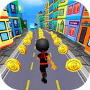 Subway Ninja Run:Surfer in the road