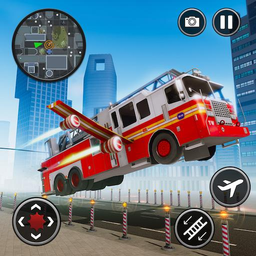 Flying Fire Truck Simulator