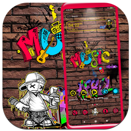 Graffiti Music Launcher Theme