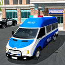 Police Van Driving Car Game 3D