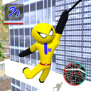 US Police Spider Stickman Rope Hero