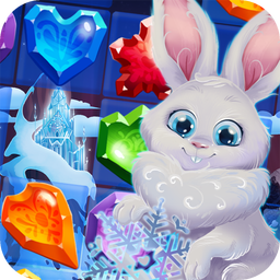 Bunny's Frozen Jewels: Match 3