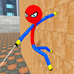 Flying Stickman Spider Rope Su