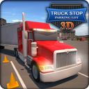 Truck Stop Parking Lot 3D