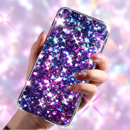 Neon Glitter Live Wallpaper - free download