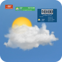 Weather forecast clock widget