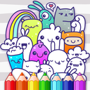 Doodle Coloring: Simple&Fancy