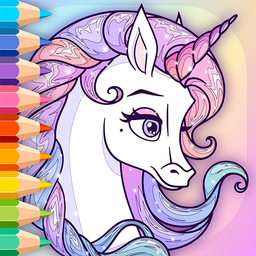 Sparkling Unicorns Color Book
