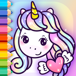 Sparkling Unicorns Color Book