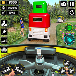 City Rickshaw Driving Games 3D