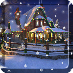 Snow Night House Live Wallpaper Free