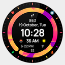 Rainbow Minimal Watchface