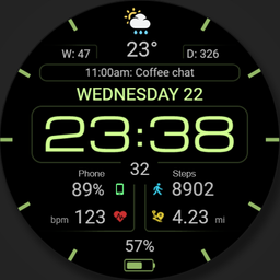 WFP 237 Digital watch face