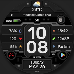 WFP 337 Digital watch face