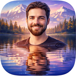 ویرایش عکس (انعکاس عکس در آب)